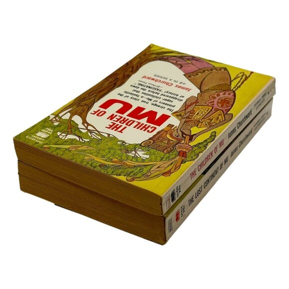 Lost Continent & Children of Mu James Churchward Lot 2 PB Book 1970 - Picture 9 of 10